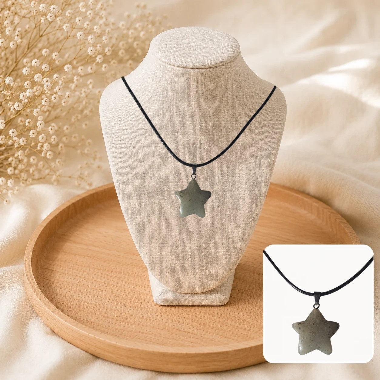 ⭐ Collier Étoile de Labradorite