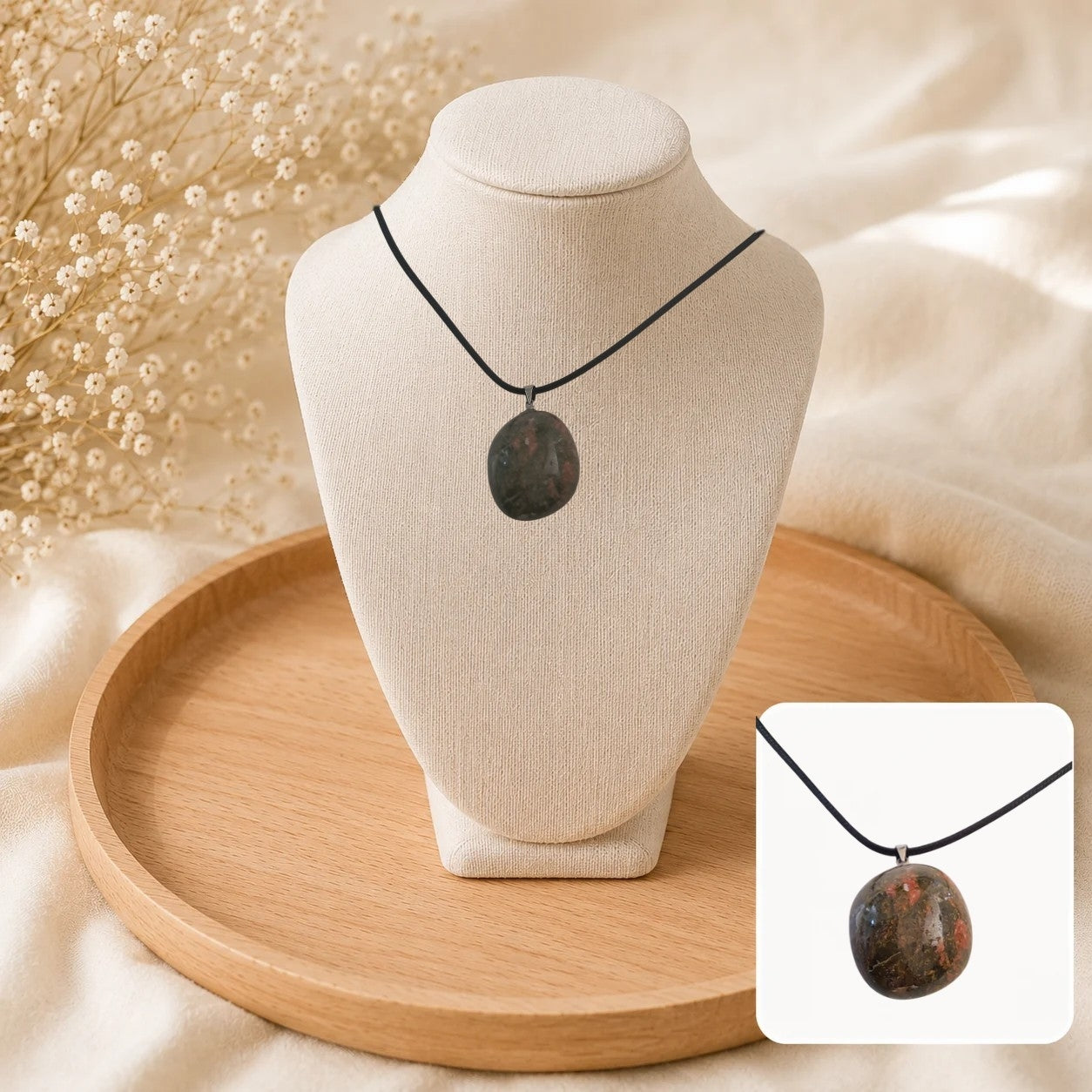 💚 Collier Essence d'Unakite