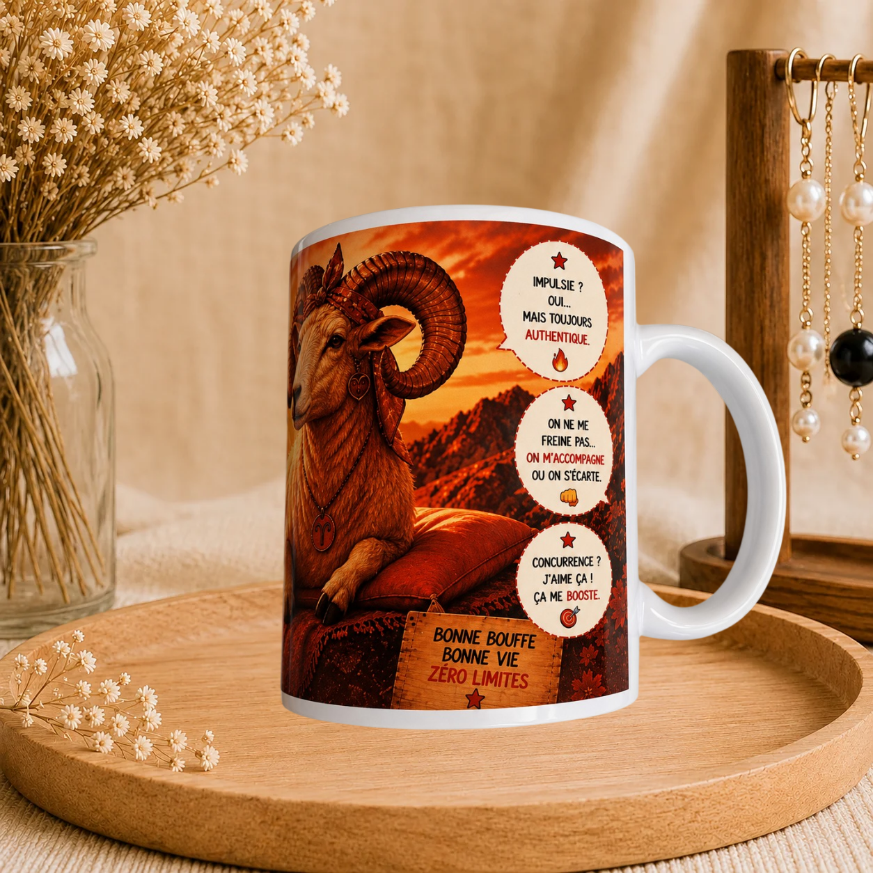 🔥 Mug Signe Astro Bélier Femme ♈