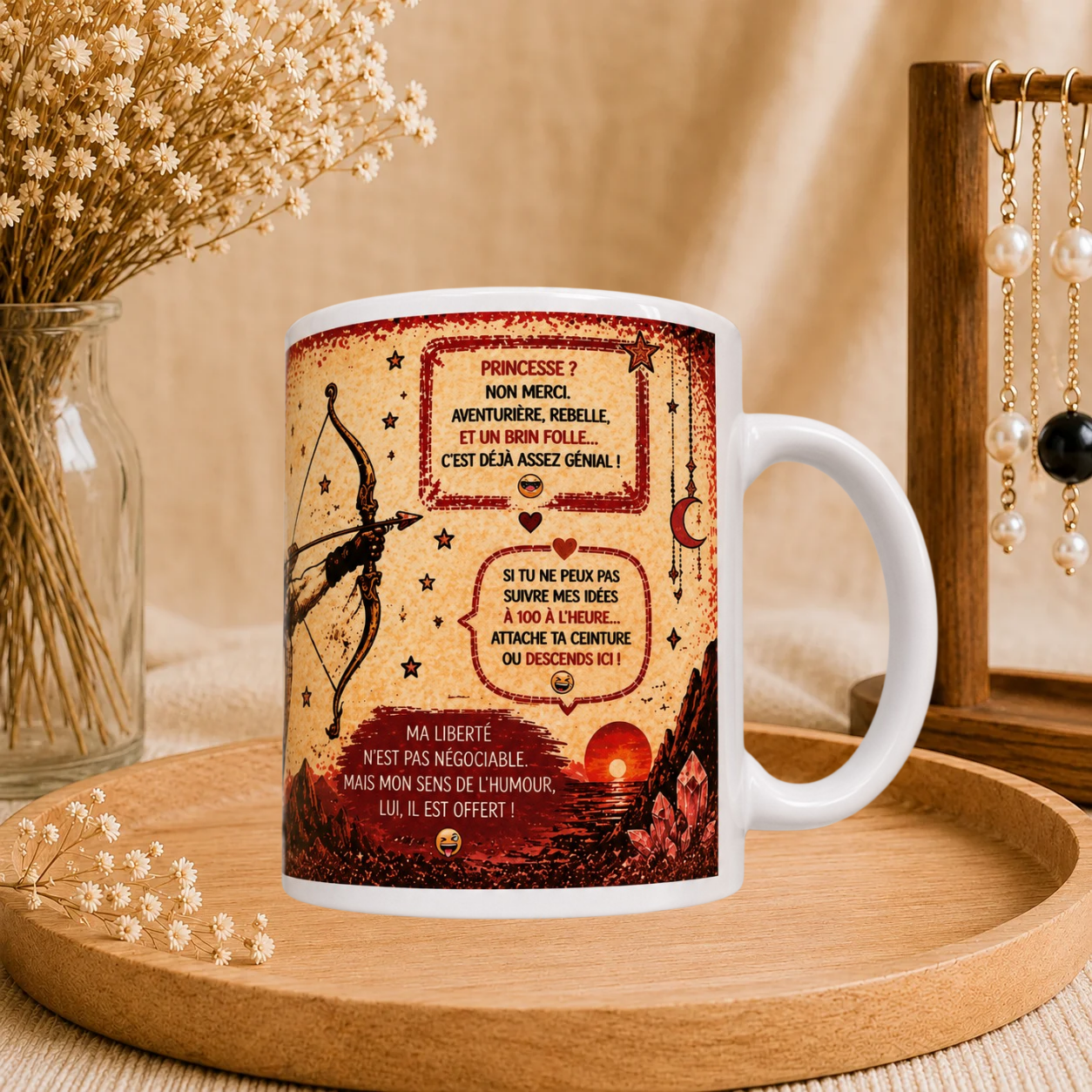 🏹 Mug Signe Astro Sagittaire Femme ♐