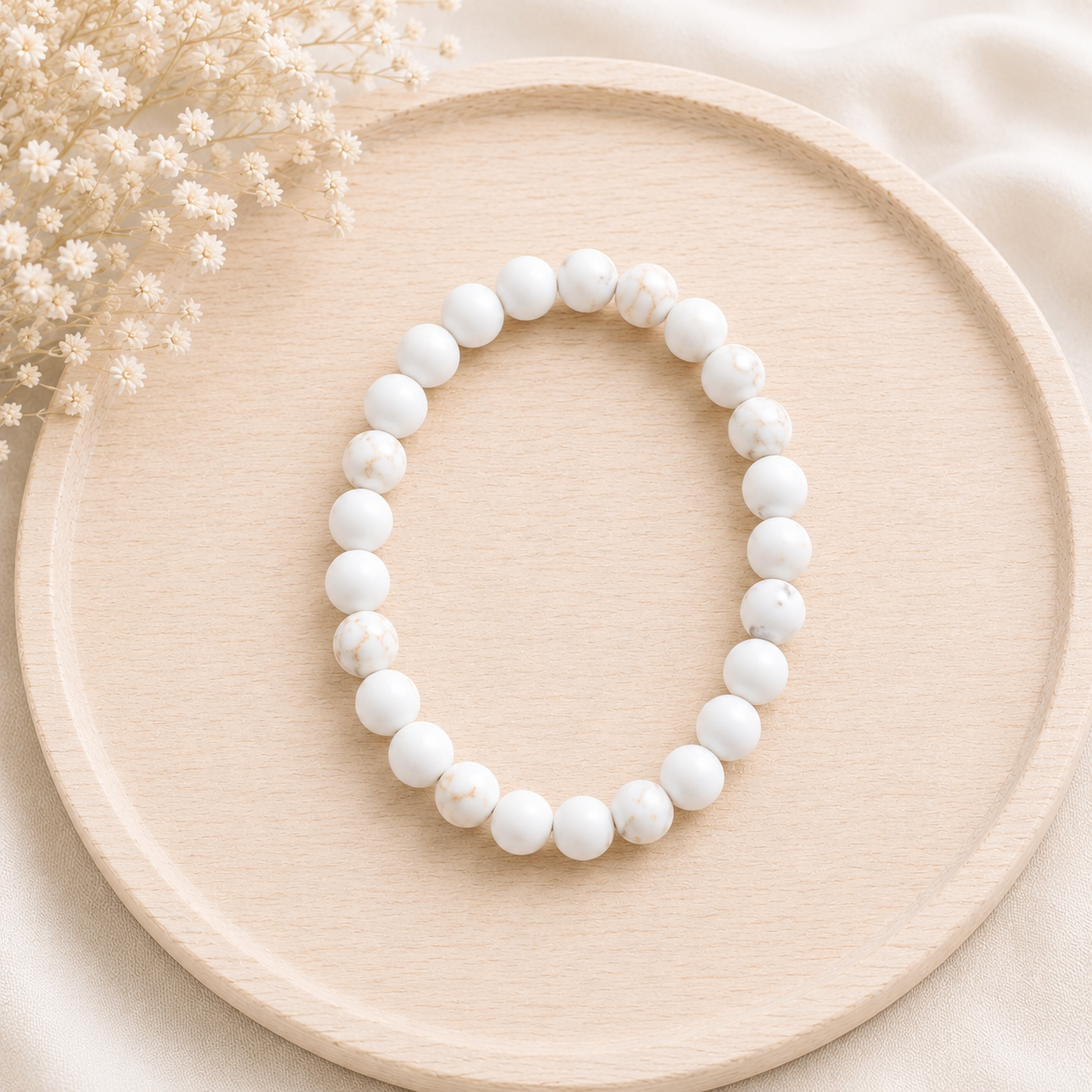 Bracelet Magnésite naturelle