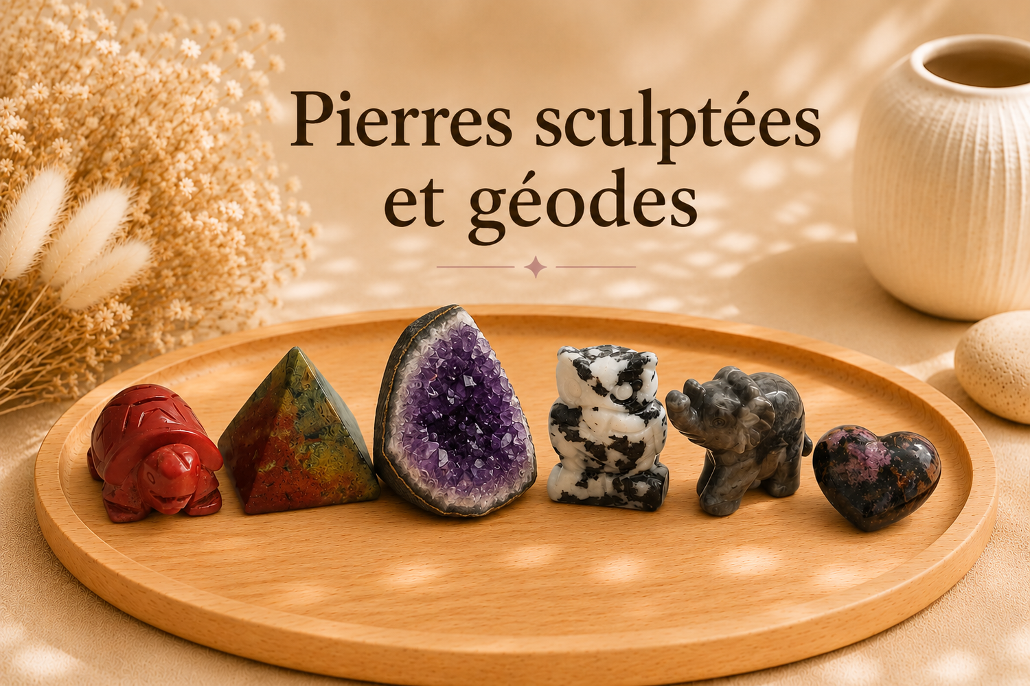 🗿 Pierres sculptées & Géodes
