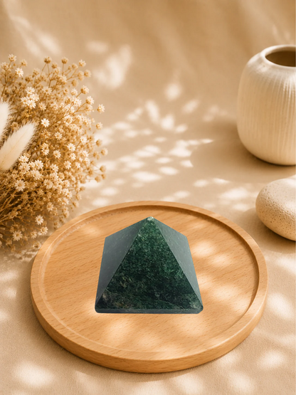 Pyramide en Fuchsite Naturelle
