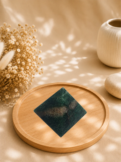 Pyramide en Fuchsite Naturelle