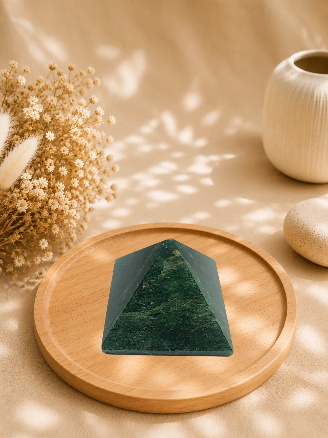 Pyramide en Fuchsite Naturelle