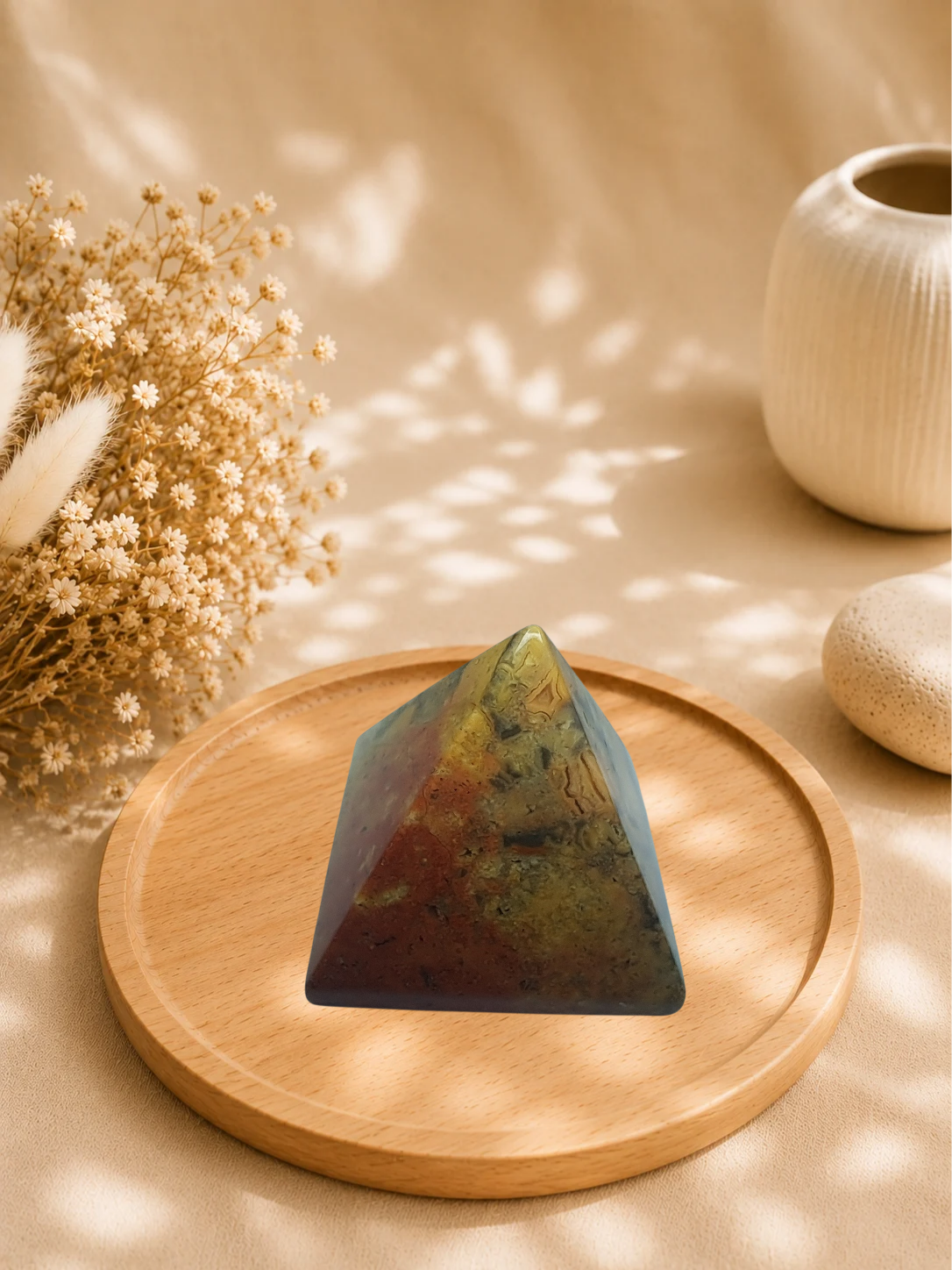 Pyramide en Agate Crazy Lace Naturelle