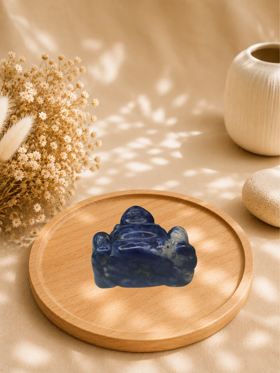 Bouddha en Sodalite Naturelle
