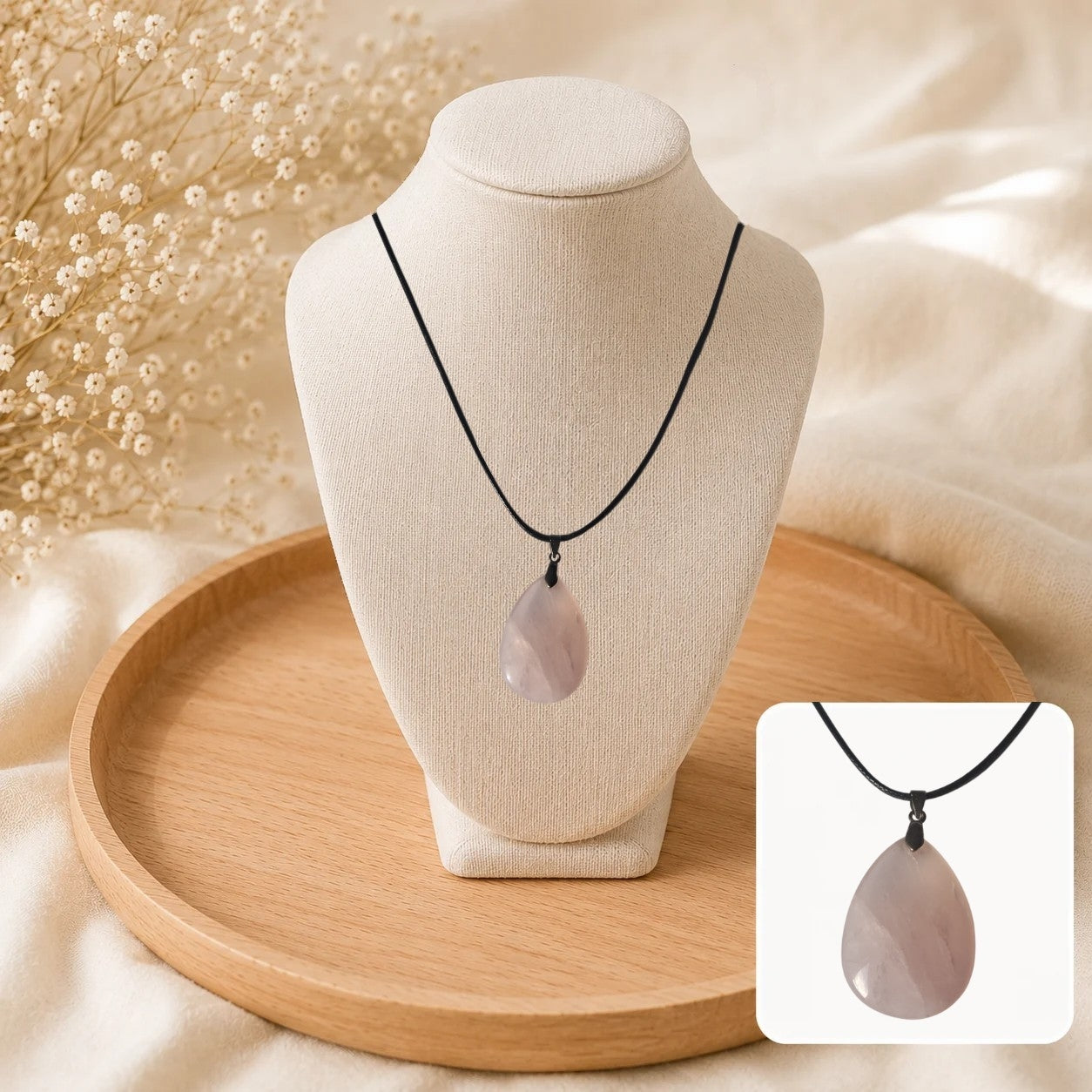 Collier Élégance | Quartz Rose