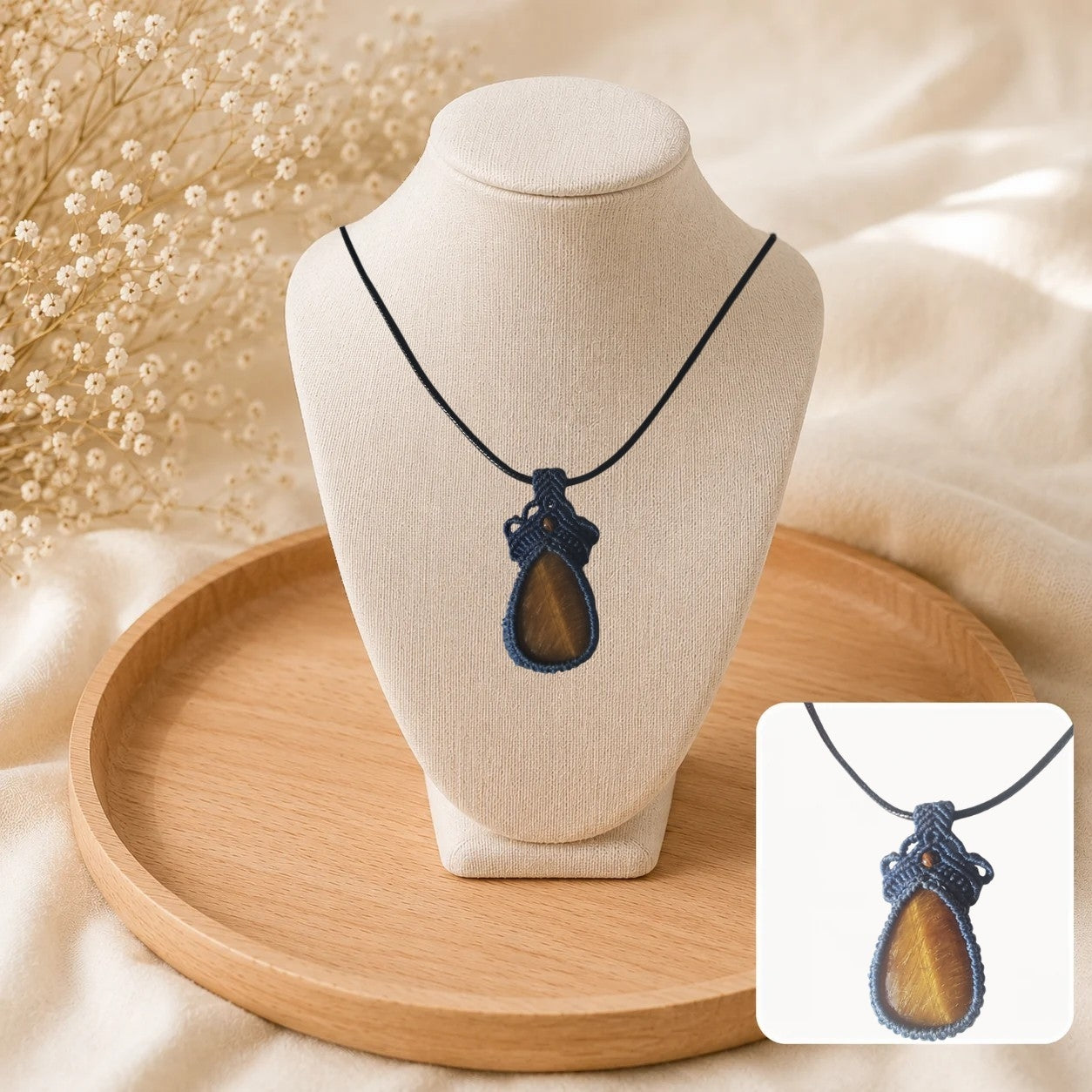 🐅 Collier Force de l'Œil de Tigre