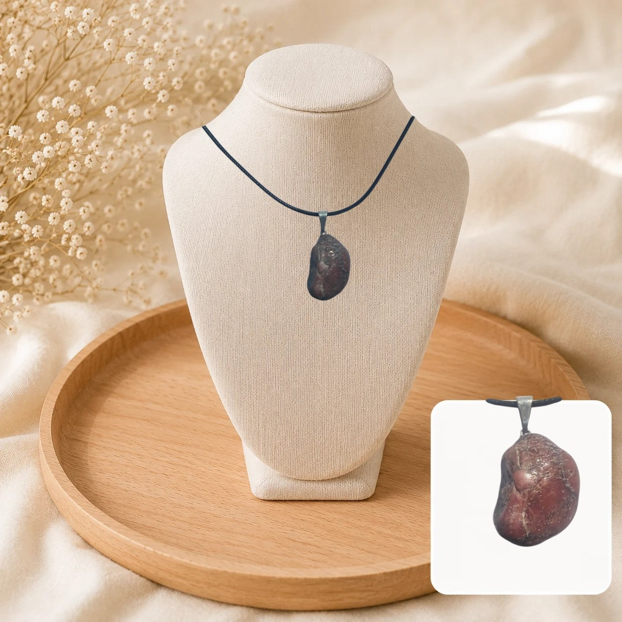 ❤️ Collier Éclat de Rhodonite