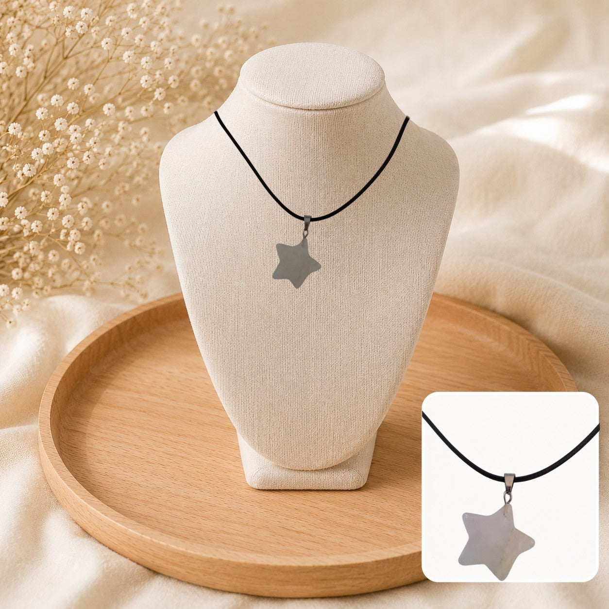 ⭐ Collier Étoile Cristal de Roche