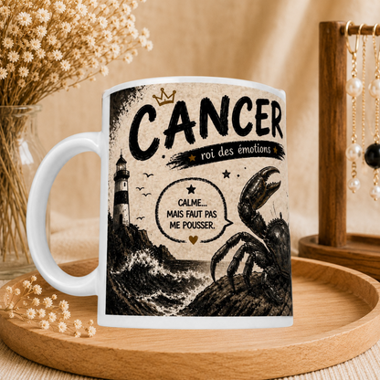 🦀 Mug Signe Astro Cancer Homme ♋