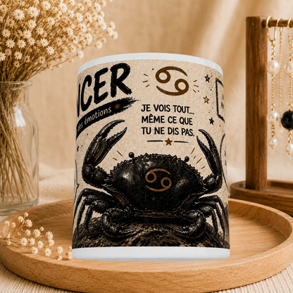 🦀 Mug Signe Astro Cancer Homme ♋