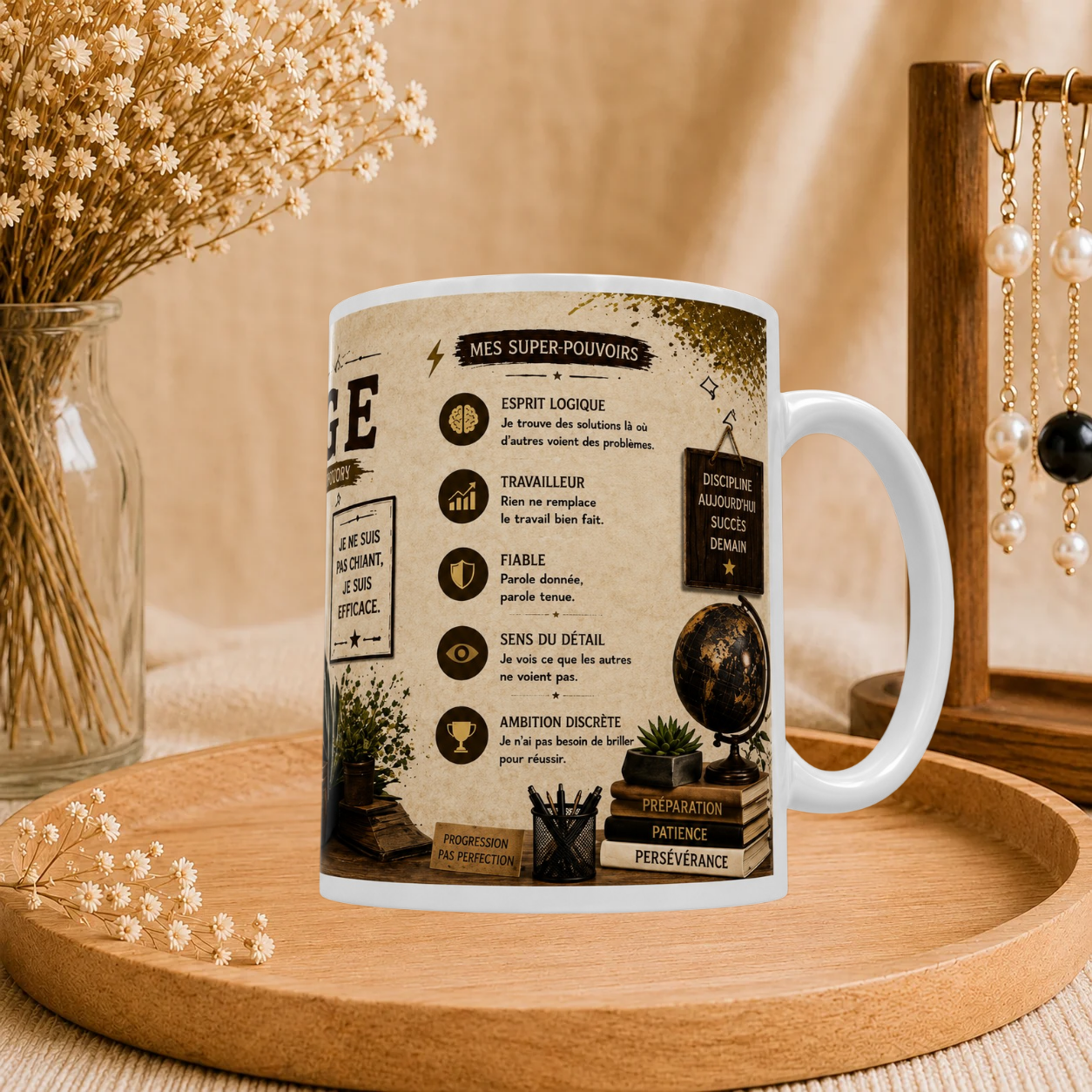 ♍ Mug Signe Astro Vierge Homme