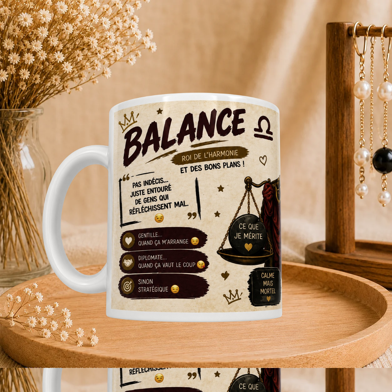 ⚖️ Mug Signe Astro Balance Homme ♎