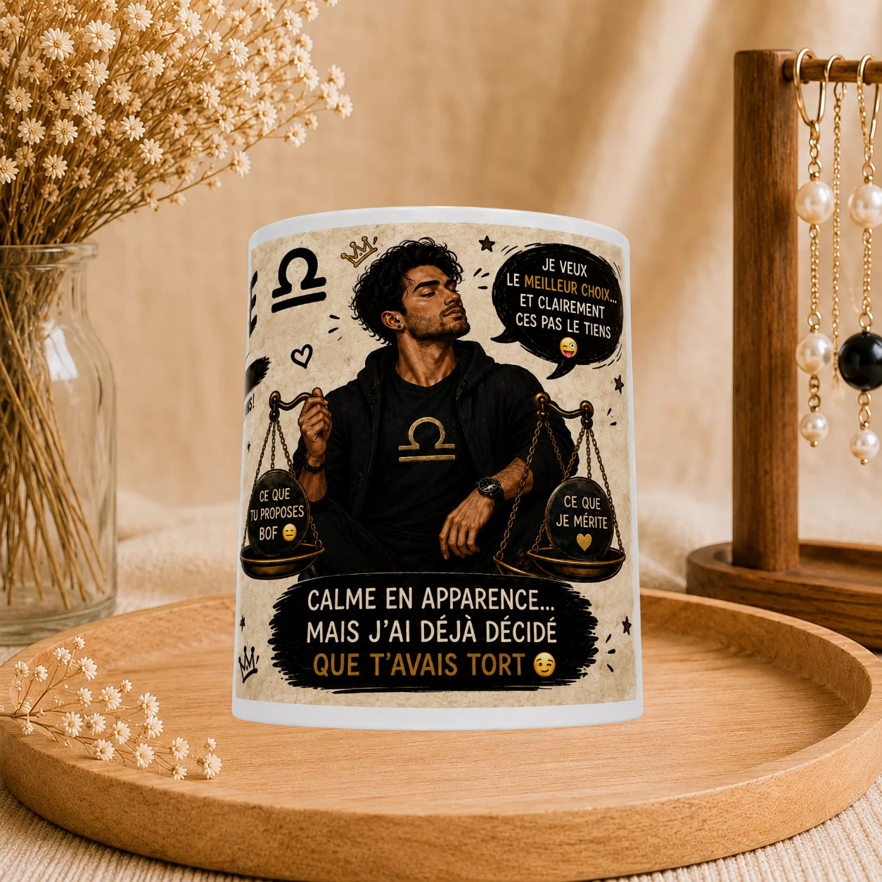 ⚖️ Mug Signe Astro Balance Homme ♎