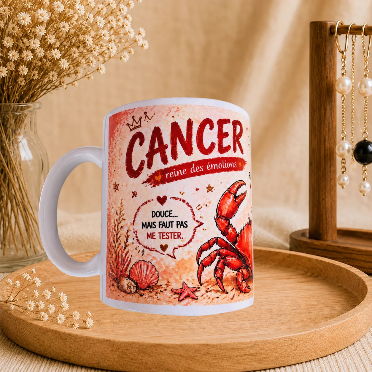 🦀 Mug Signe Astro Cancer Femme ♋