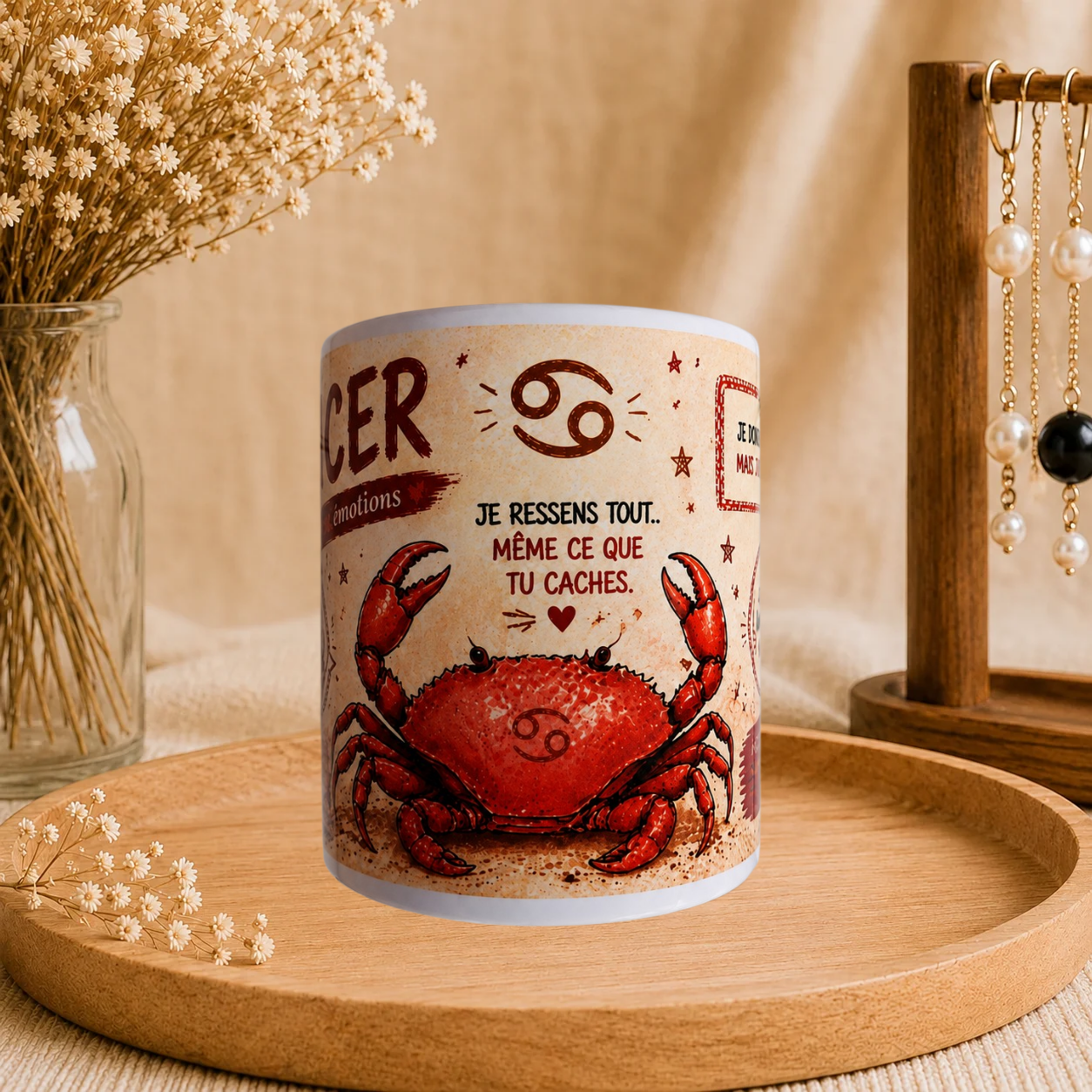 🦀 Mug Signe Astro Cancer Femme ♋