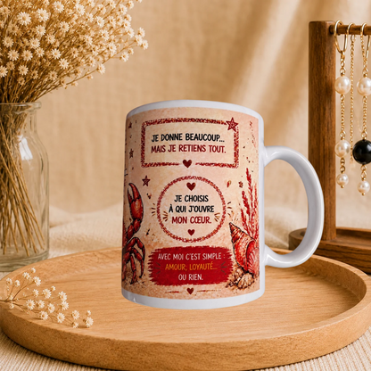 🦀 Mug Signe Astro Cancer Femme ♋