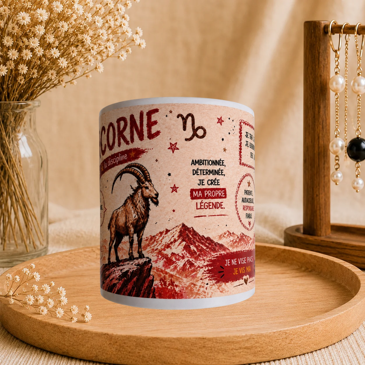 ♑ Mug Signe Astro Capricorne Femme
