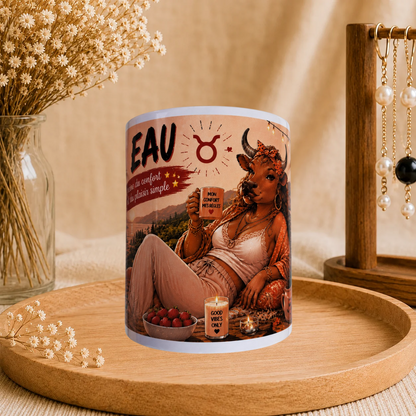 🐂 Mug Signe Astro Taureau Femme ♉