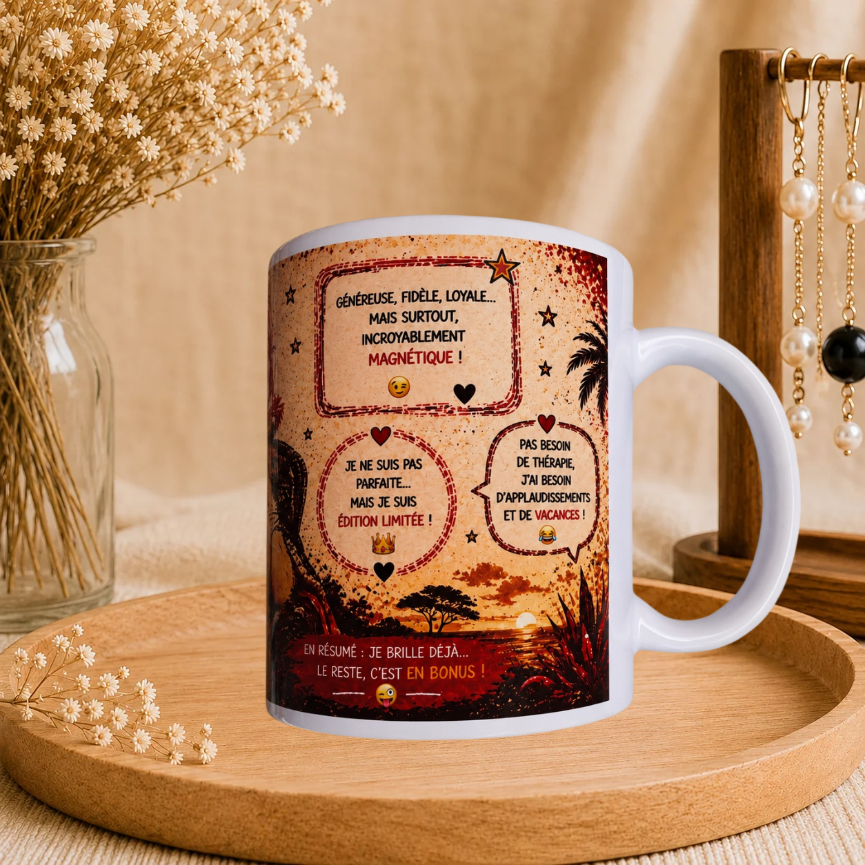 👑 Mug Signe Astro Lion Femme ♌