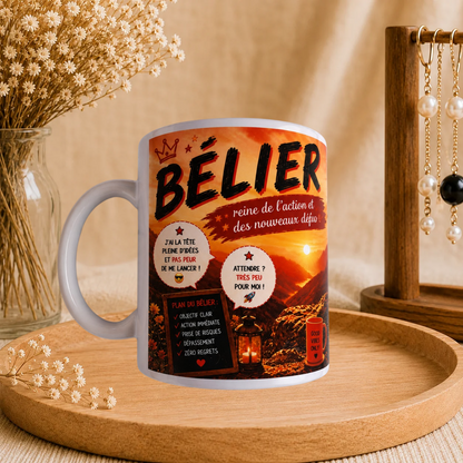 🔥 Mug Signe Astro Bélier Femme ♈