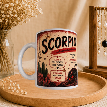 🦂 Mug Signe Astro Scorpion Femme ♏