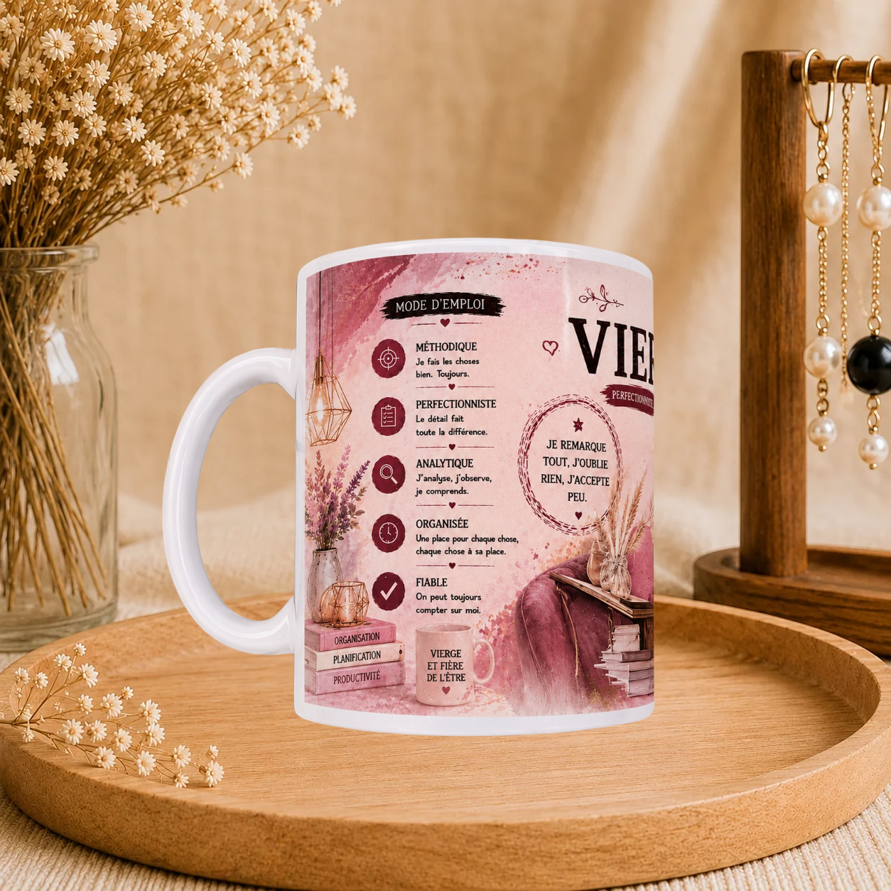 ♍ Mug Signe Astro Vierge Femme