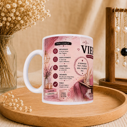 ♍ Mug Signe Astro Vierge Femme