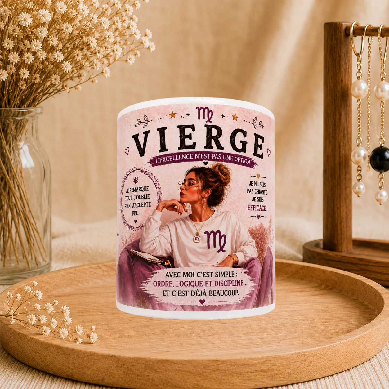 ♍ Mug Signe Astro Vierge Femme
