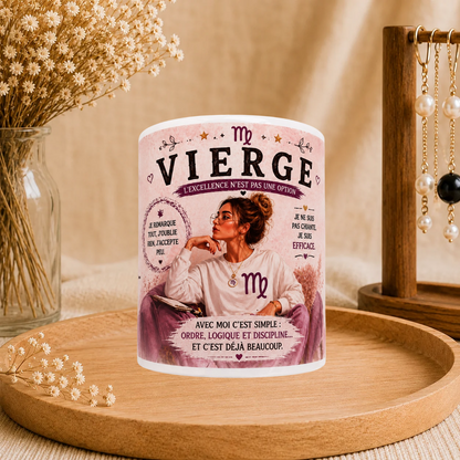 ♍ Mug Signe Astro Vierge Femme