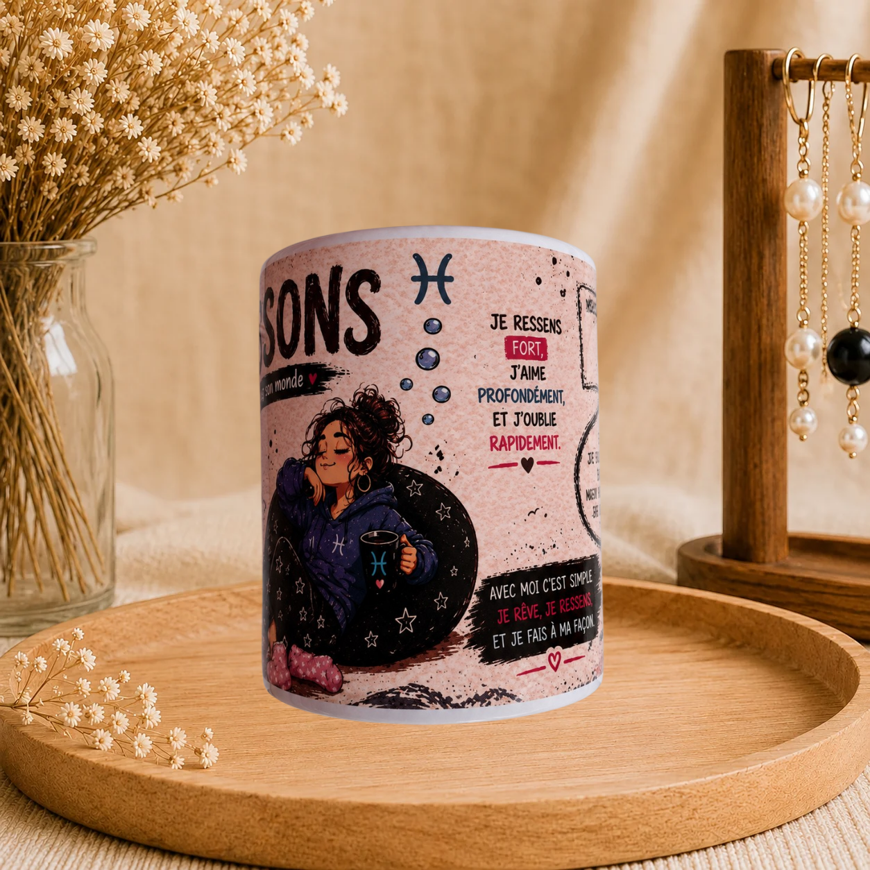 🐟 Mug Signe Astro Poissons Femme ♓