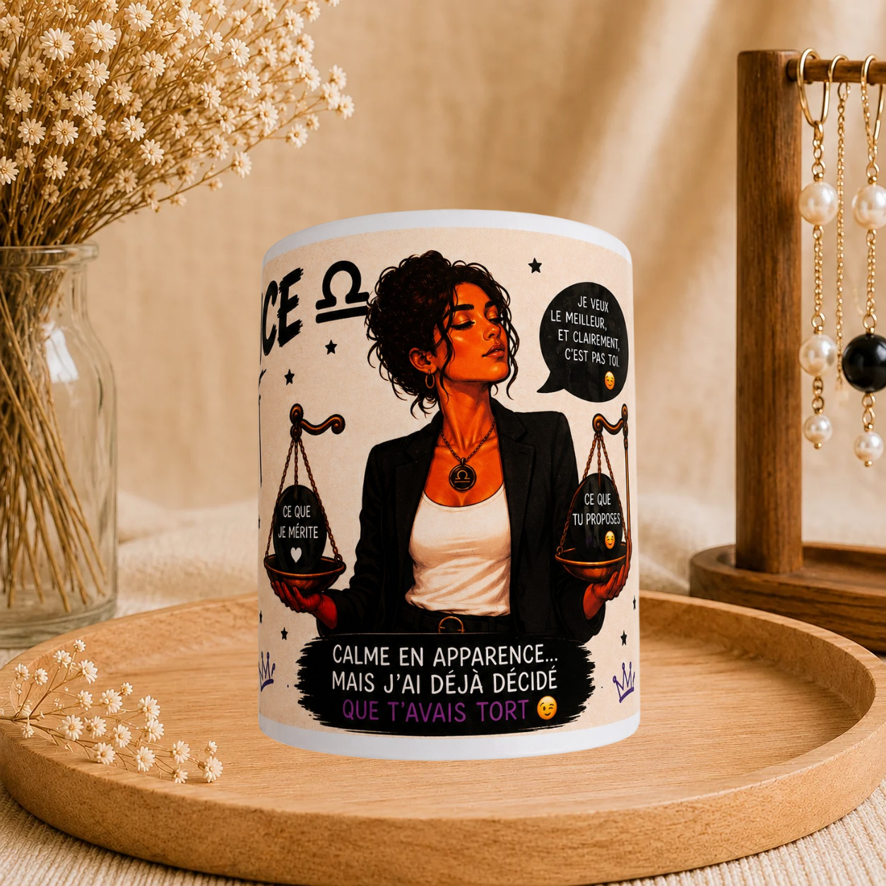 ⚖️ Mug Signe Astro Balance Femme ♎