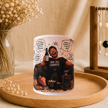☕ Mug Humour « Être un homme, c’est… » 💙