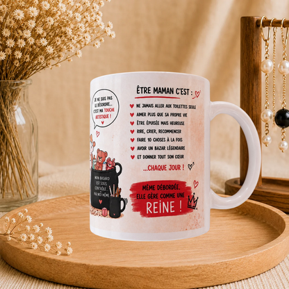 ☕ Mug Humour « Maman Débordée »