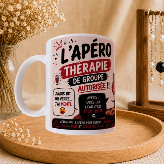 🍷 Mug Humour « Apéro »