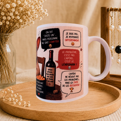 🍷 Mug Humour « Apéro »