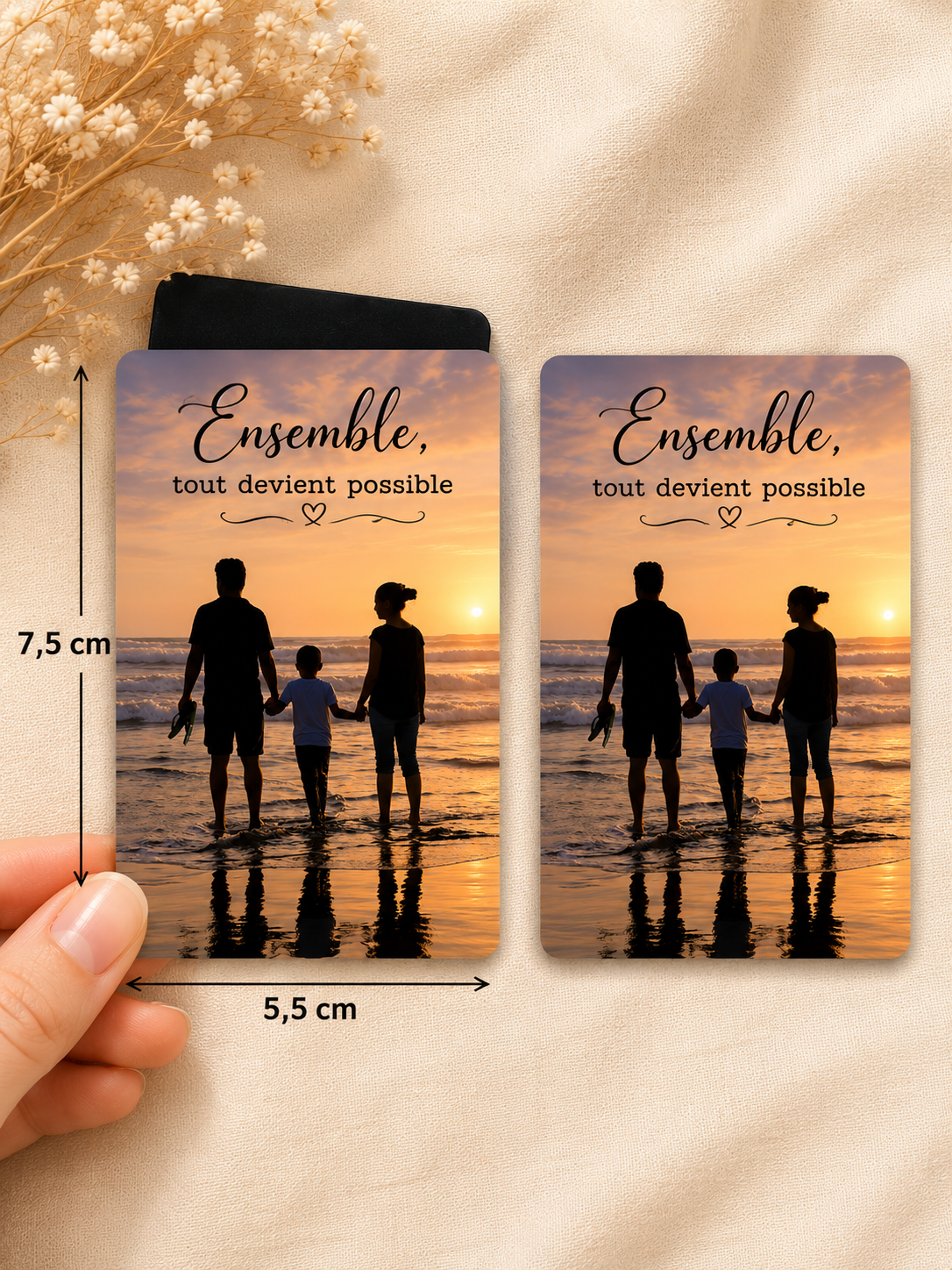 Magnet personnalisé photo + texte
