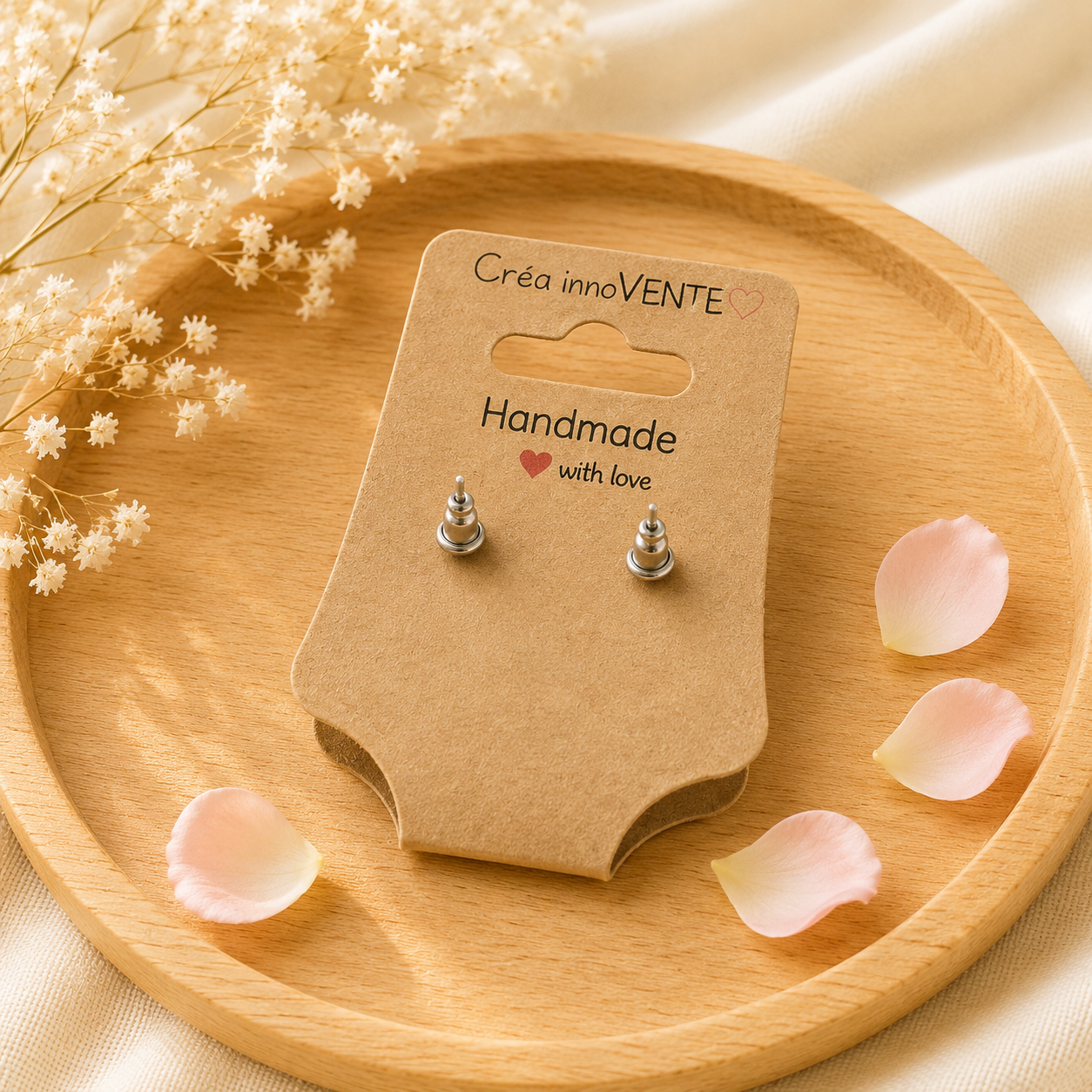 Boucles d'oreilles Perle Howlite