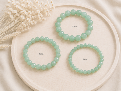 Bracelet Aventurine verte naturelle