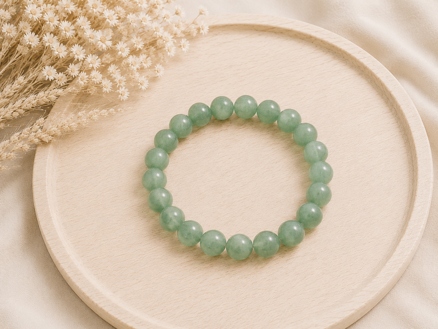 Bracelet Aventurine verte naturelle