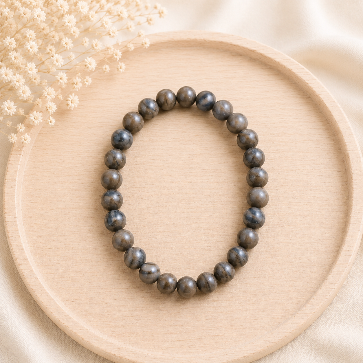 Bracelet Bois fossilisé naturel