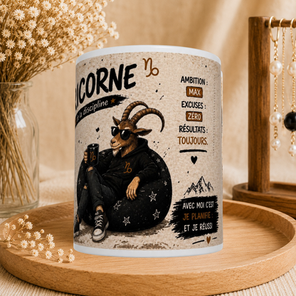 ♑ Mug Signe Astro Capricorne Homme