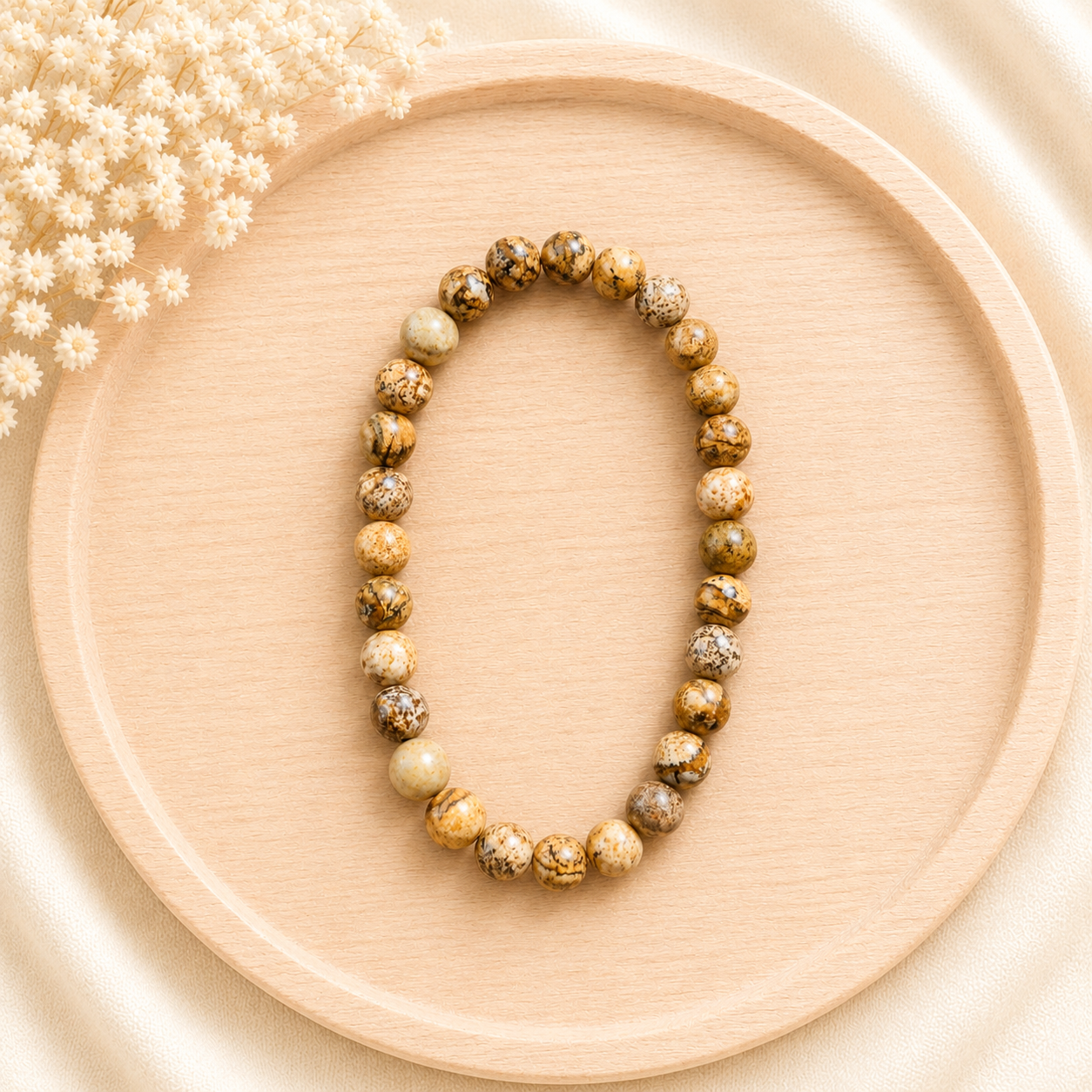 Bracelet Jaspe paysage naturel