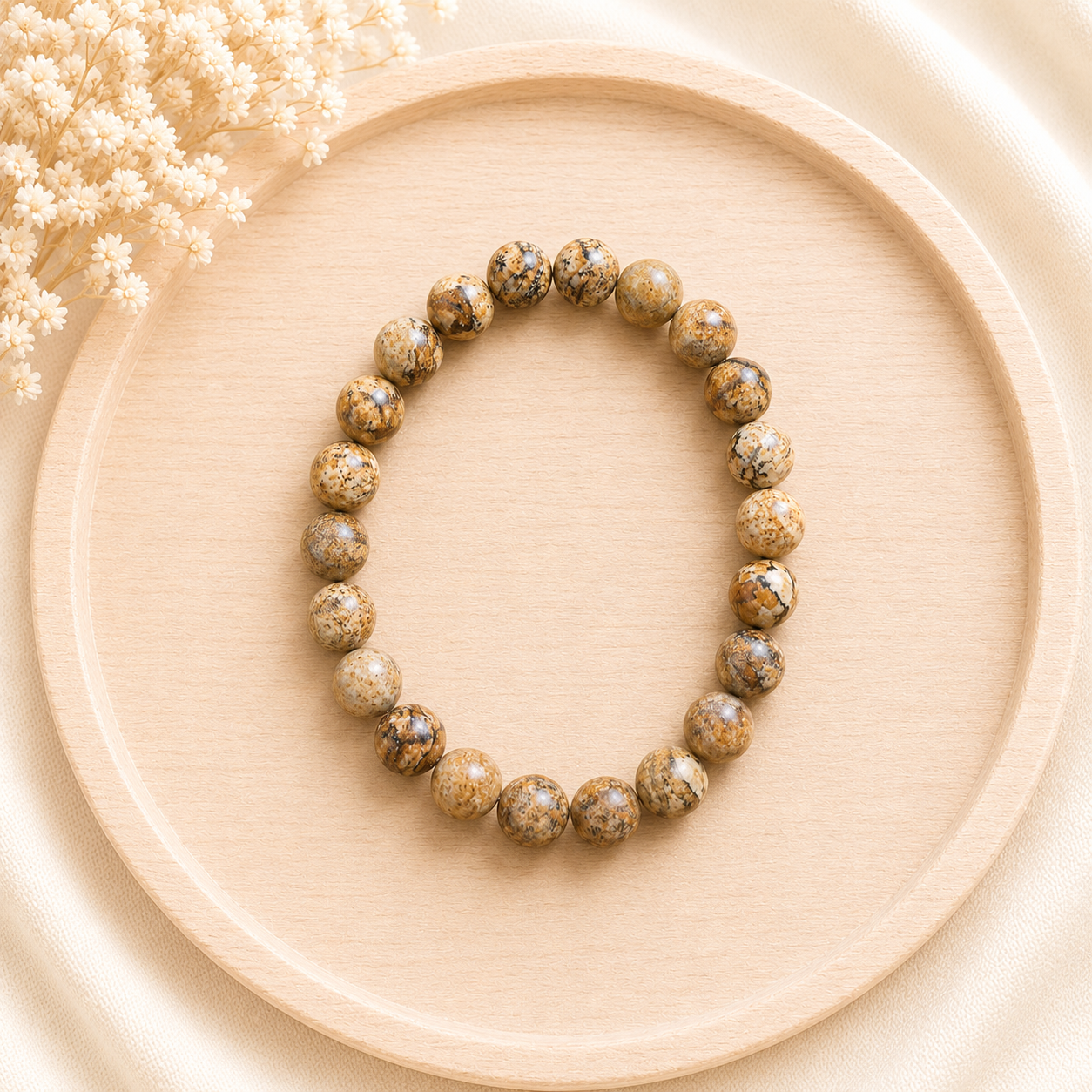 Bracelet Jaspe paysage naturel