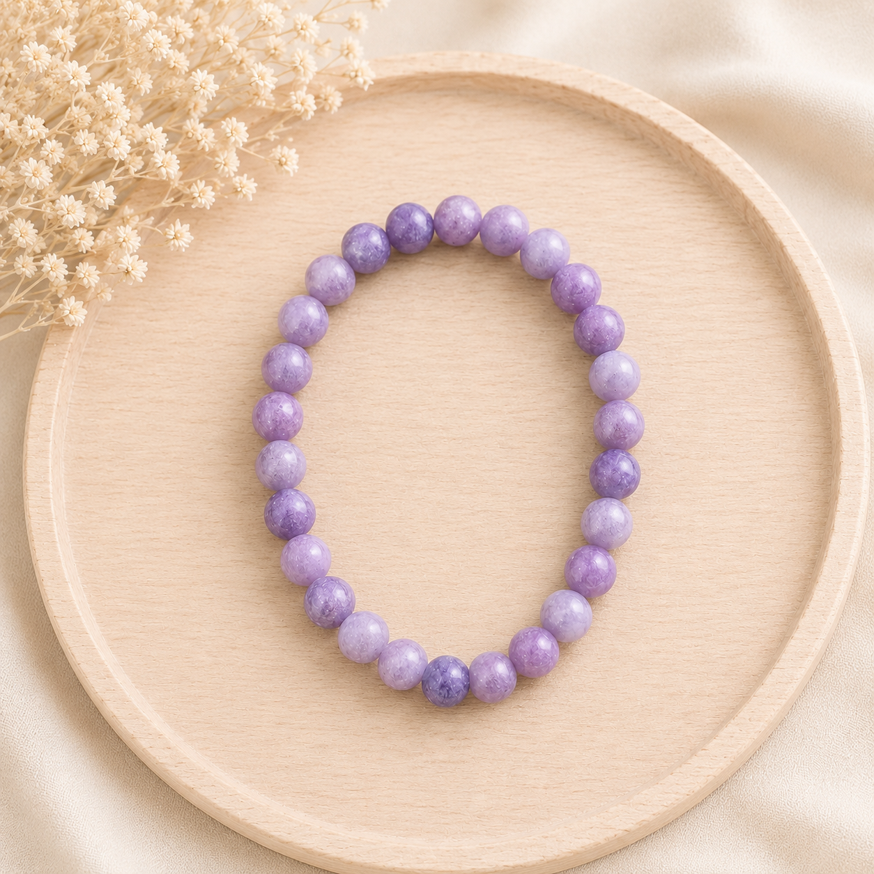 Bracelet Lépidolite naturelle