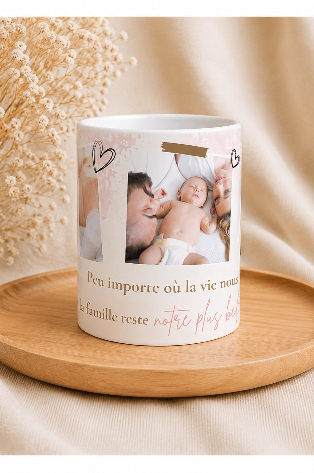 ☕ Tasse personnalisée photo + texte