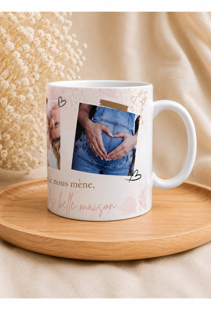 ☕ Tasse personnalisée photo + texte