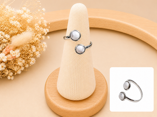 Bague Duo Howlite